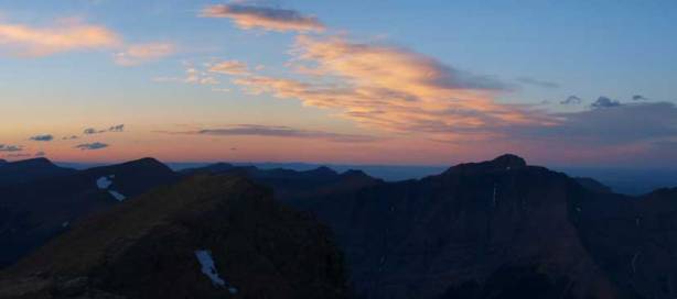Interesting clouds above Mount Glendowan