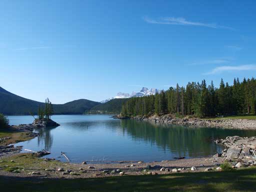 Morning view of Lake Minnewanka
