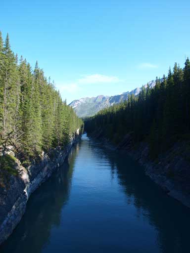 Crossing the bridge. This goes towards Stewart Canyon