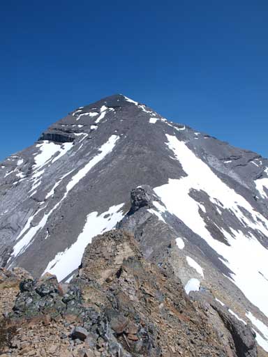 Mount Aylmer's upper slope