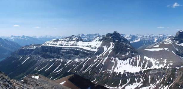 More Palliser Range. Very few of these peaks are named.