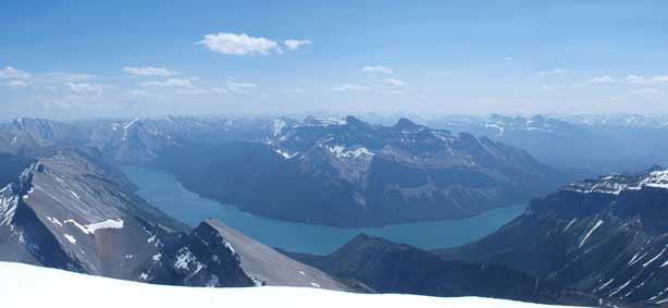 Lake Minnewanka, with Giouard and Inglismaldie behind