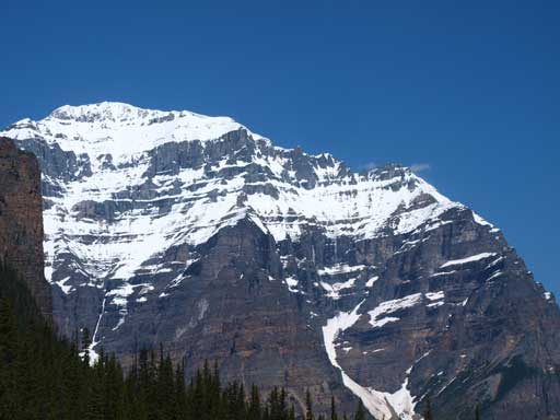 There were tens of avalanches on Mount Temple