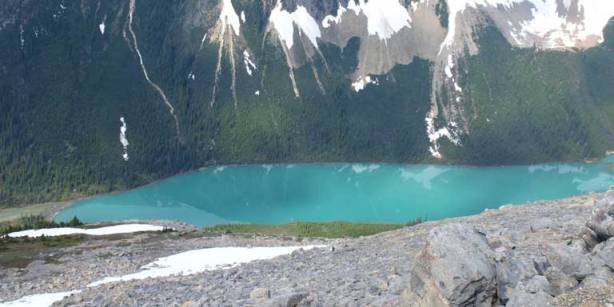 Look down to Sherbrook Lake