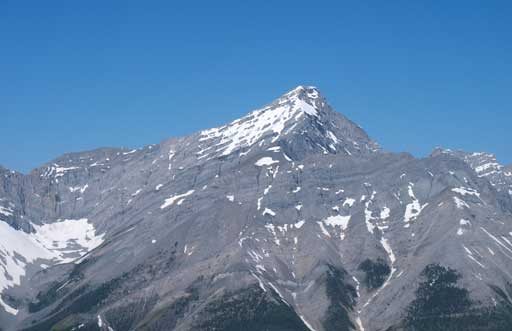 A closer look at Old Goat Mountain, the highest in Goat Range