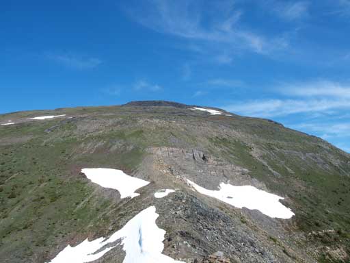 Looking back at this big hill. It's quite a slog.