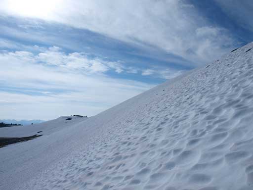 Snow offered easy travelling