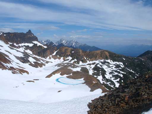I like this alpine bowl. The lakes were just about to thaw