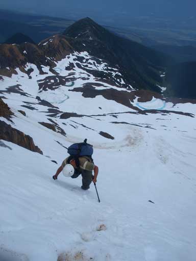 Eric led down the big slope.