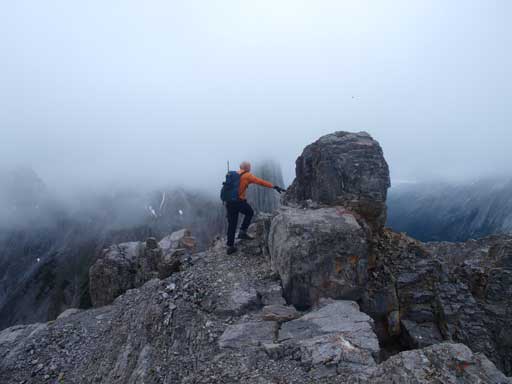 Wil approaching the summit