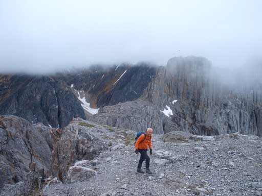 Wil on the summit of center peak