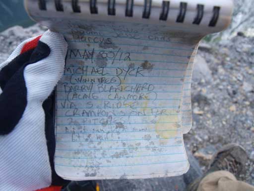 Impressive names on the summit register