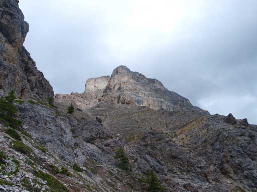 Looking back at the South peak of Edith