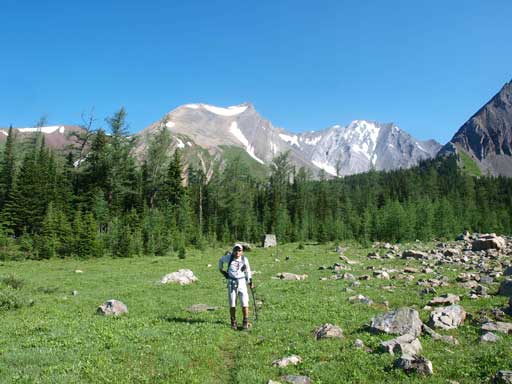 We followed an obvious path towards the big gully