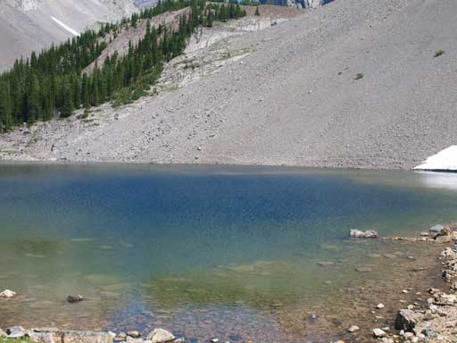 The lake's colour is constantly changing