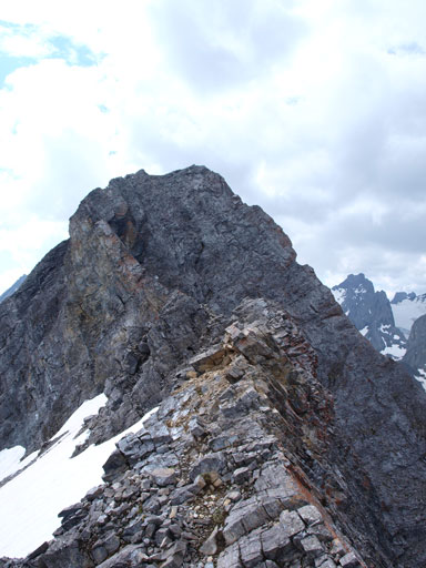 This is the summit ridge