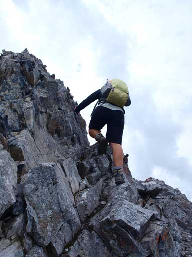 The last few steps before the summit.