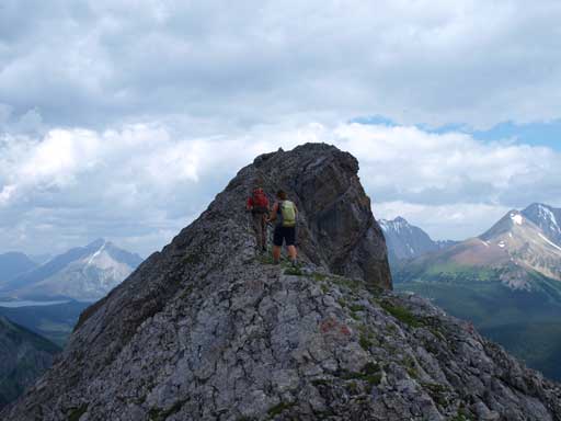 We decided to scramble up an outlier on the East shoulder.