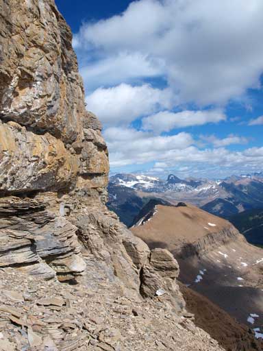 Steep terrain to traverse around.