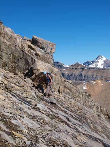 Andrea just traversed around a corner.