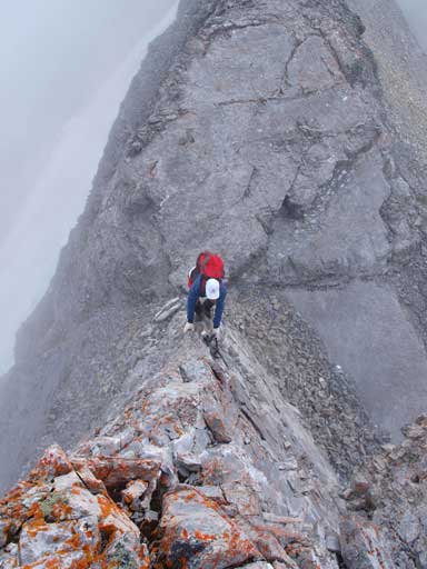 Grant going up the 1st part.