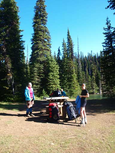 Another group arriving at the campground
