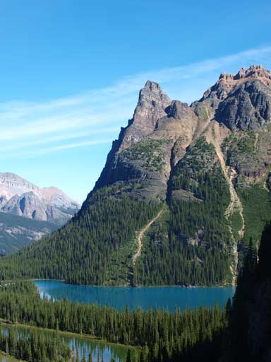 Wiwaxy Peaks West Tower and Lake O'Hara