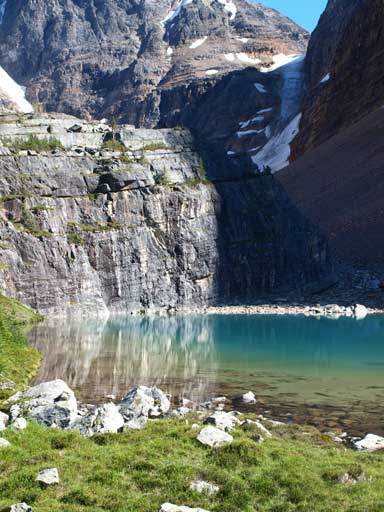 Lefroy Lake on the descent