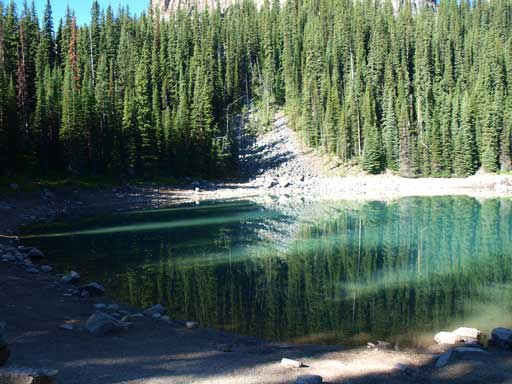 Mirror Lake was calm and clear
