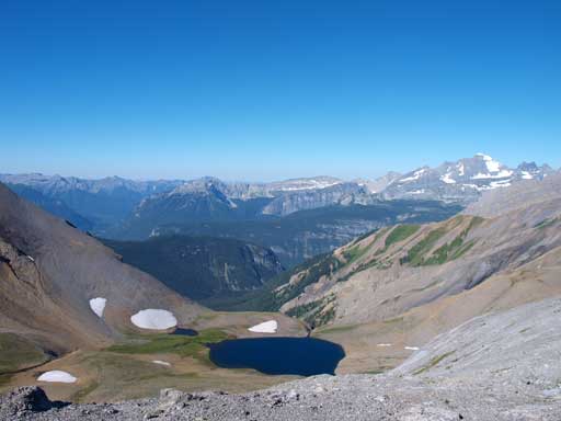 A look into BC and Northover Lakes (foreground)