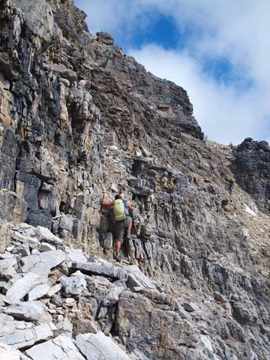There're only a few spots where we detoured to climber's right side of the ridge.