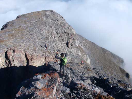 Looking back from across the first notch.