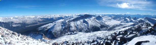 Panorama of the south side. The Watchtower (highest on Skyline area) at center.