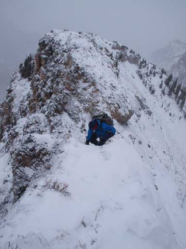 Typical condition on the upper mountain.