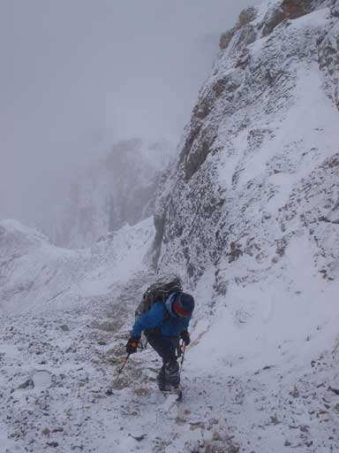 The last bit was slogging on scree