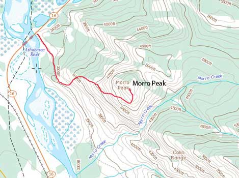Morro Peak standard scramble route