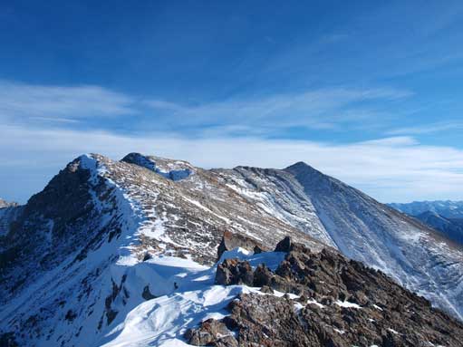 On the first false summit. True summit is on right.
