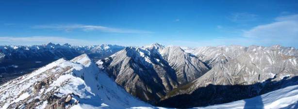 Looking North towards Mount Lady MacDonald and Charles Stewart South