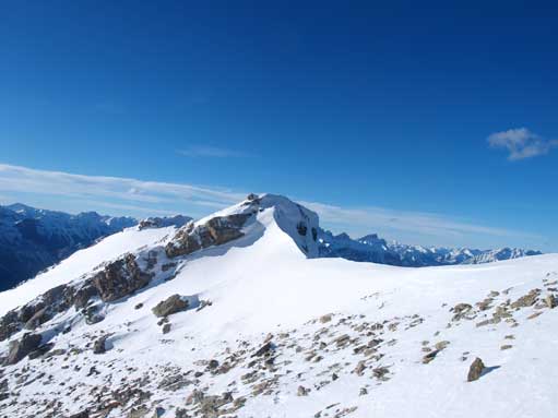 One of the trickier sections due to snow