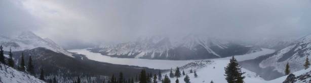 Panorama of Spray Lake