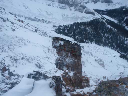 This down-climb was circumvented on right side.