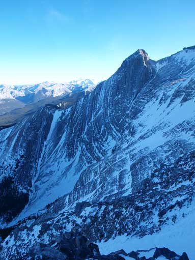 Now we starts the descend. It's steep...