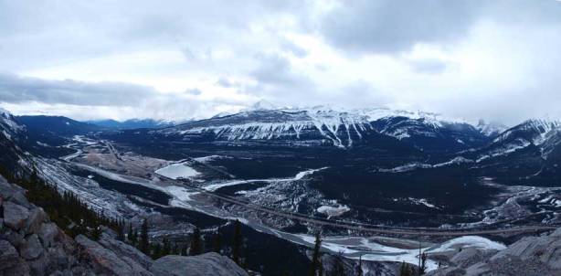 Athabasca River Valley from the summit