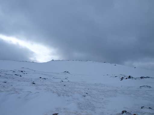 The typical view towards Signal Mountain. It's more of a bump on the north shoulder of Mount Tekarra.