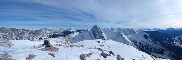 Summit view towards Mount Colin. Wow I made it!!