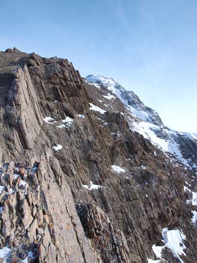 Went down over the false summit now.