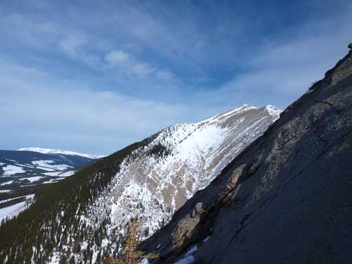 Looking north towards Livingstone. As you can see, it's quite steep