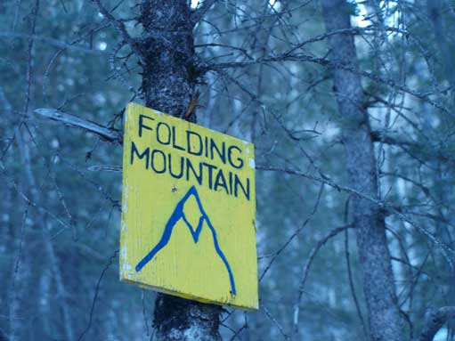 This sign marks the trail-head