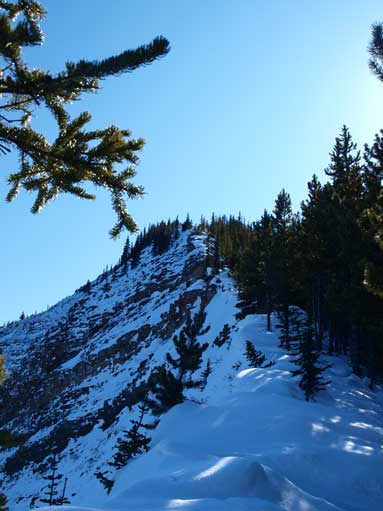 This gives a good perspective of the ridge towards false summit