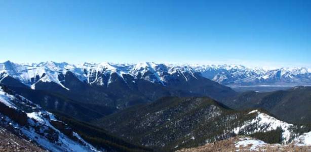 Fiddle Range from the summit